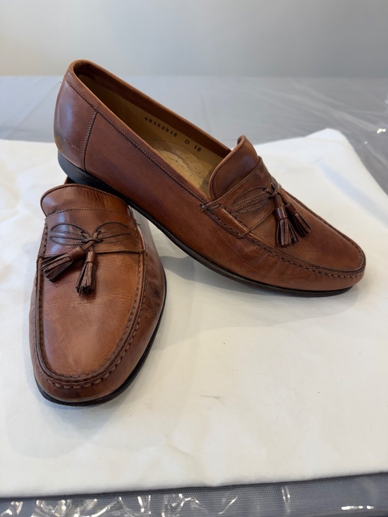 Santoni Italian Men’s Leather Tassle Loafers